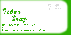 tibor mraz business card